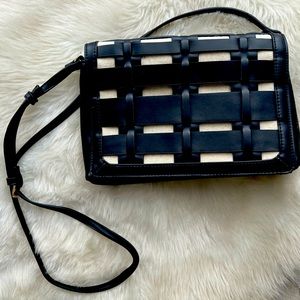 A New Day Black & Beige Crossbody Bag